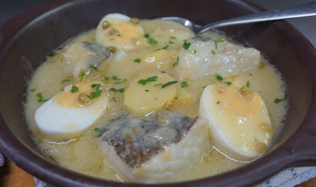 Cazuela de bacalao