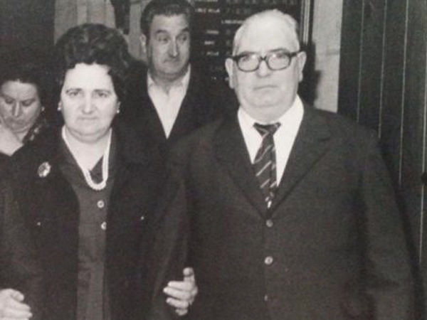 Josefa Goikoetxea y Pedro Otaño, que dio un impulso a la elaboración sidrera de Petritegi